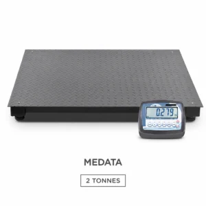 Plateforme de pesage 2 tonnes acier ou inox avec BR16