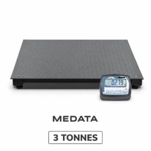 Plateforme de pesage 3 tonnes acier ou inox avec BR16