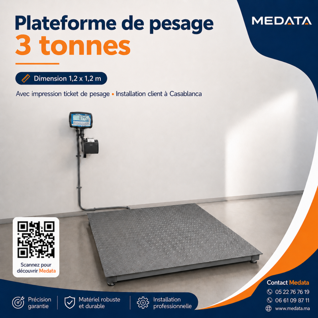 Installation d’une plateforme de pesage 3 tonnes à Casablanca 1 e94a42ed 8bd8 4a75 b269 9f950b2c75e5 1
